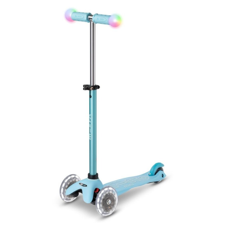 Micro Patinete Mini 4 En 1 Deluxe LED Azul