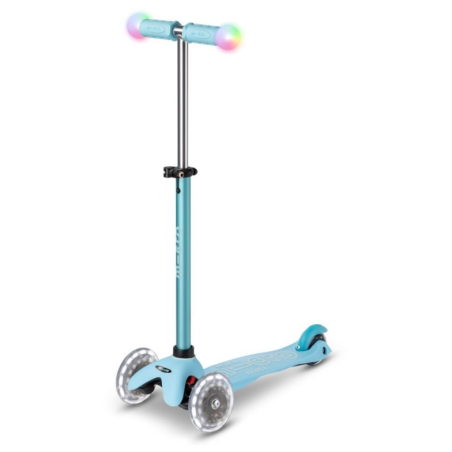 Micro Patinete Mini 4 En 1 Deluxe LED Azul