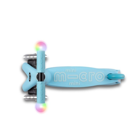 Micro Patinete Mini 4 En 1 Deluxe LED Azul