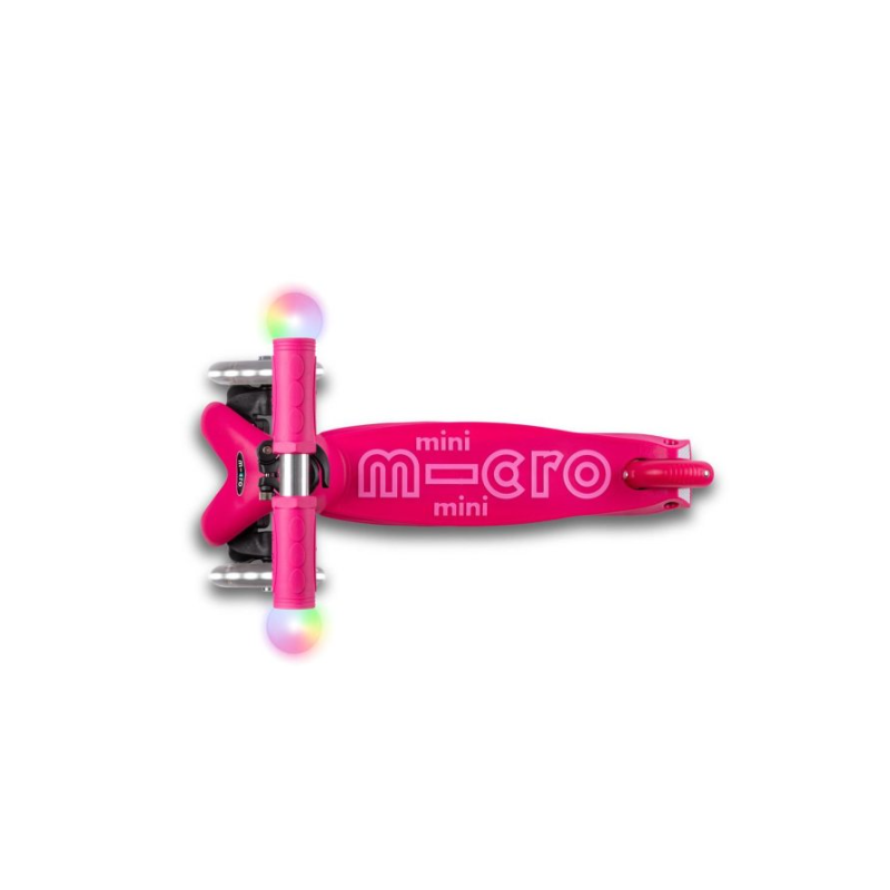 Micro Patinete Mini 4 En 1 Deluxe LED Rosa