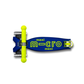 Micro Patinete Maxi Deluxe Plegable LED Amarillo De Micro 2