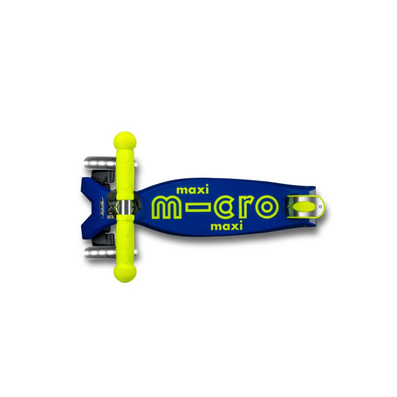 Micro Patinete Maxi Deluxe Plegable LED Amarillo