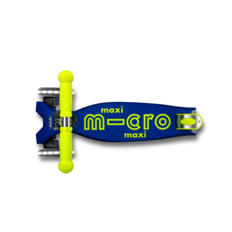 Micro Patinete Maxi Deluxe Plegable LED Amarillo