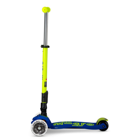 Micro Patinete Maxi Deluxe Plegable LED Amarillo