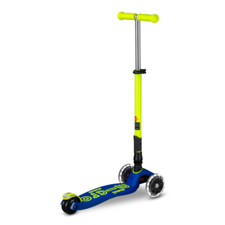 Micro Patinete Maxi Deluxe Plegable LED Amarillo