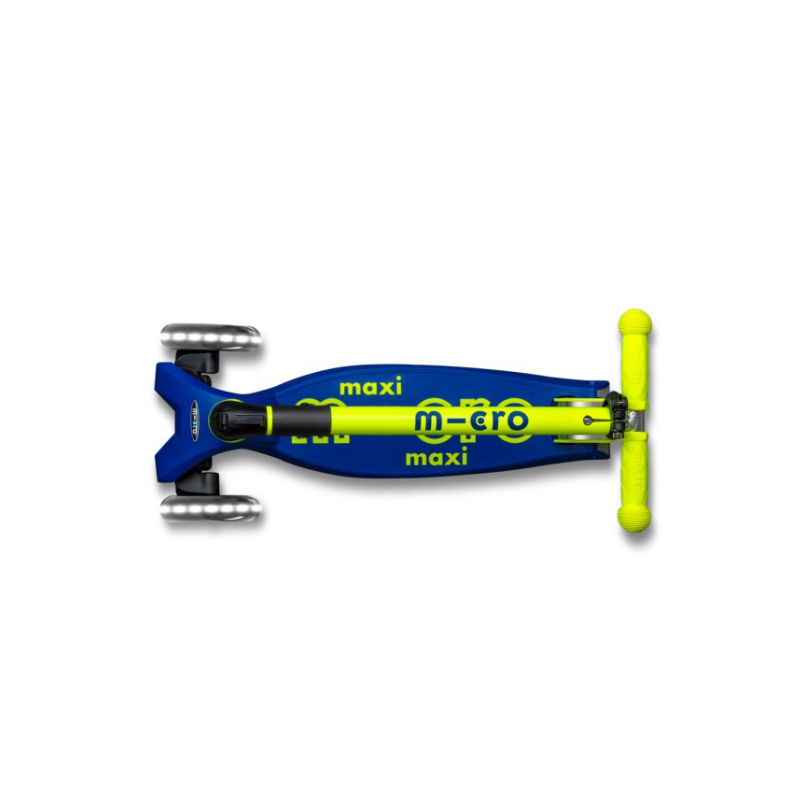 Micro Patinete Maxi Deluxe Plegable LED Amarillo