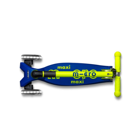 Micro Patinete Maxi Deluxe Plegable LED Amarillo