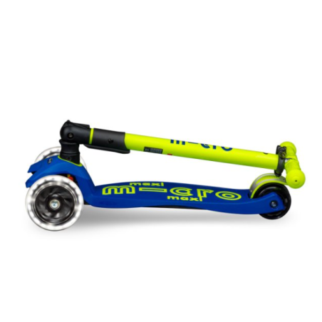 Micro Patinete Maxi Deluxe Plegable LED Amarillo