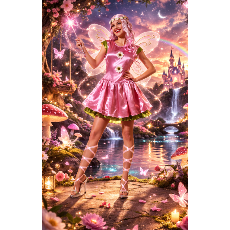 Disfraz Hada Rosa Talla XS-S