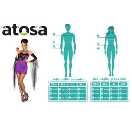 Disfraz Reina Malvada Talla XS-S