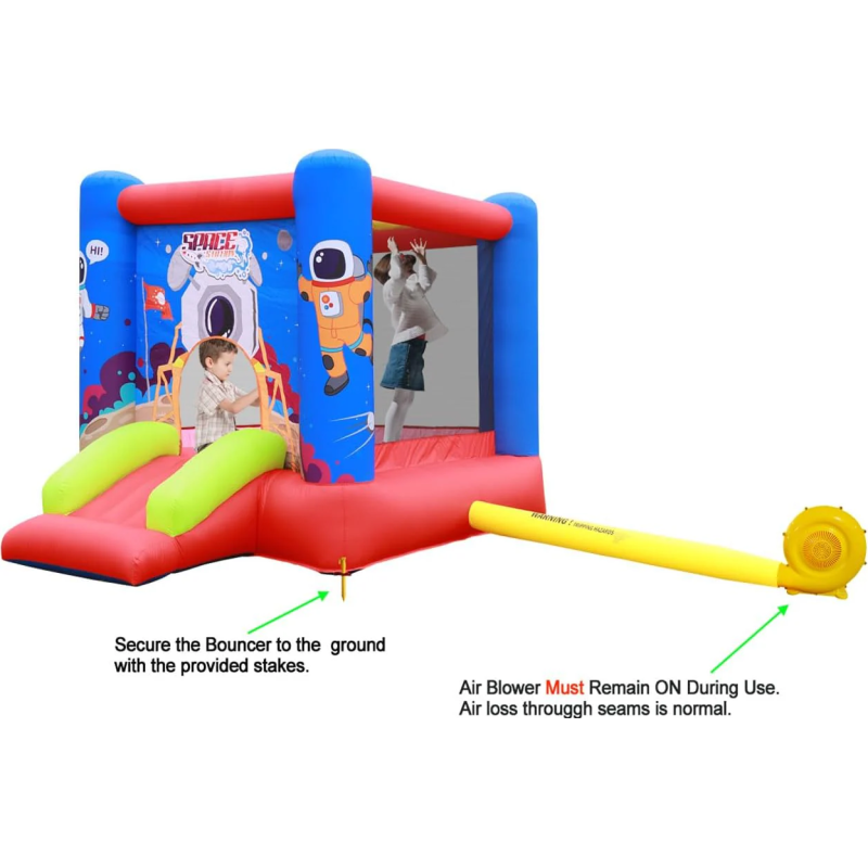 Castillo Hinchable Astronautas 280x210x185 cm