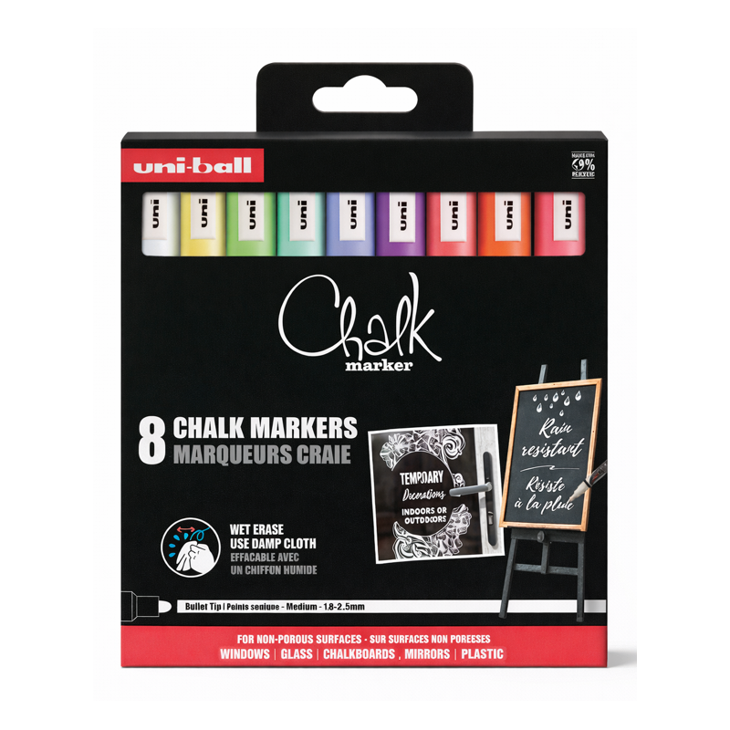 Set 8 Rotuladores Posca PC-5M Colores Surtidos Punta Media 1.8-2.5 mm De POSCA