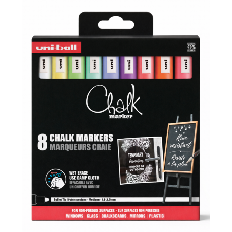 Set 8 Rotuladores Posca PC-5M Colores Surtidos Punta Media 1.8-2.5 mm De POSCA