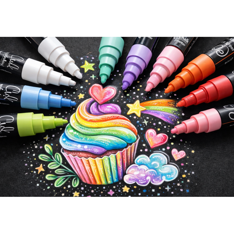 Set 8 Rotuladores Posca PC-5M Colores Surtidos Punta Media 1.8-2.5 mm