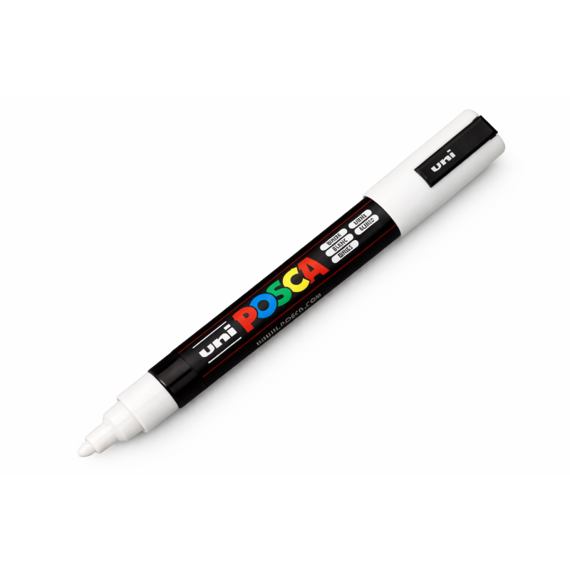 tulador Posca PC-5M Blanco Punta Media 1.8-2.5 mm De POSCA