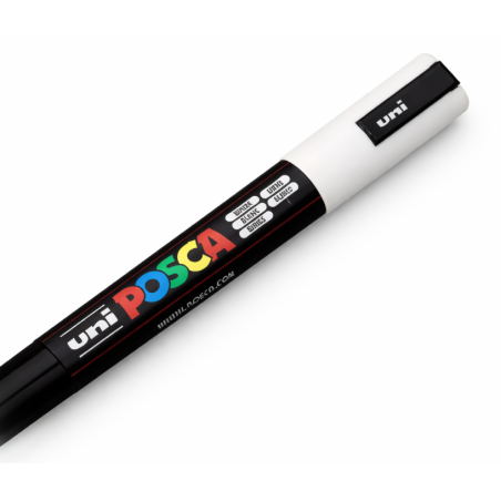 Rotulador Posca PC-5M Blanco Punta Media 1.8-2.5 mm