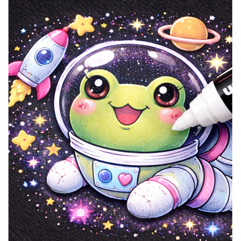 Rotulador Posca PC-3M Blanco Punta Fina 1-1.3 mm