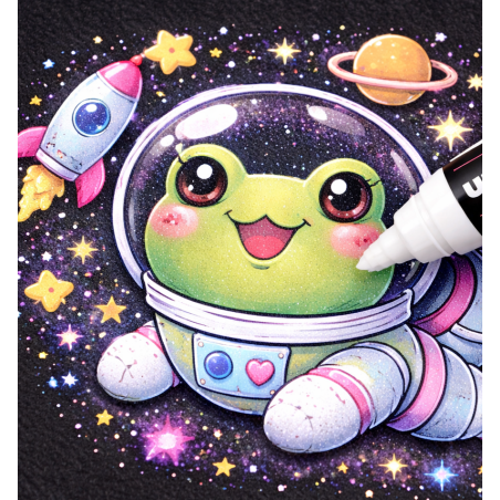 Rotulador Posca PC-3M Blanco Punta Fina 1-1.3 mm