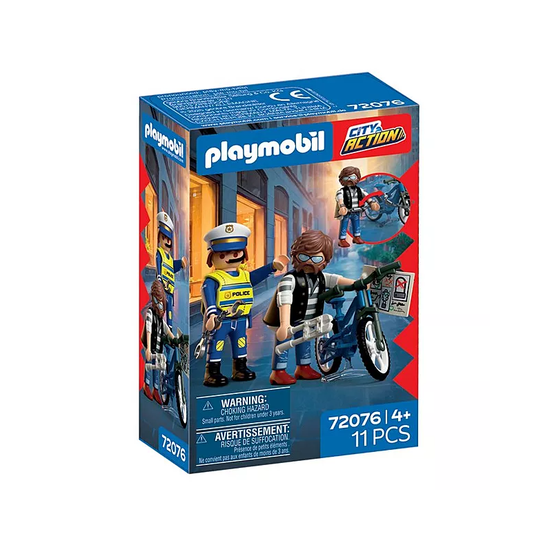 PLAYMOBIL City Action Robo Bicicleta 72076 De Playmobil
