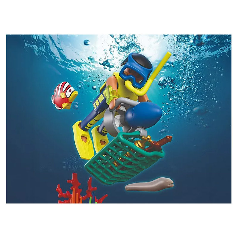 PLAYMOBIL City Action Policía Buzo Con Tesoro 72078