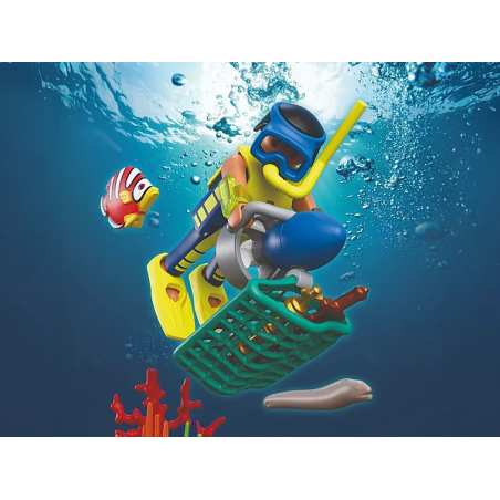 PLAYMOBIL City Action Policía Buzo Con Tesoro 72078