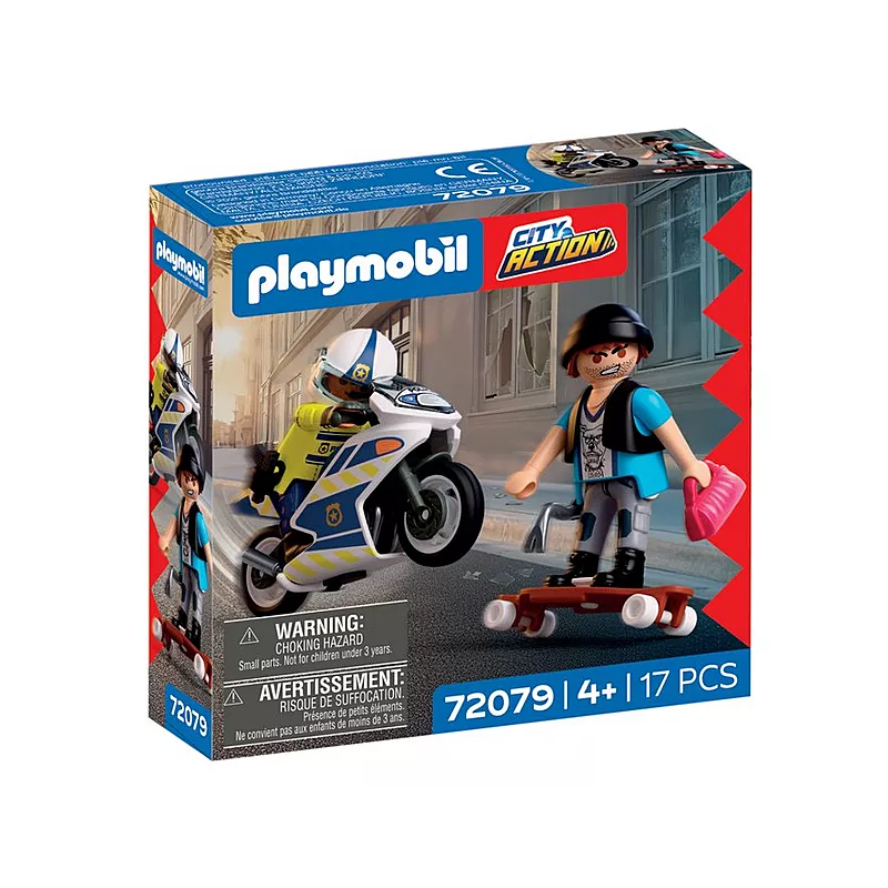 PLAYMOBIL City Action Persecución En Moto 72079 De Playmobil