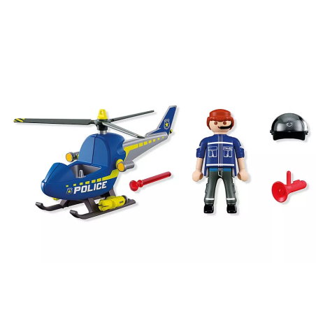 PLAYMOBIL City Action Helicóptero De Policía Radar 72080