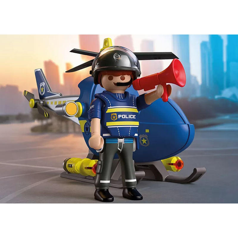PLAYMOBIL City Action Helicóptero De Policía Radar 72080