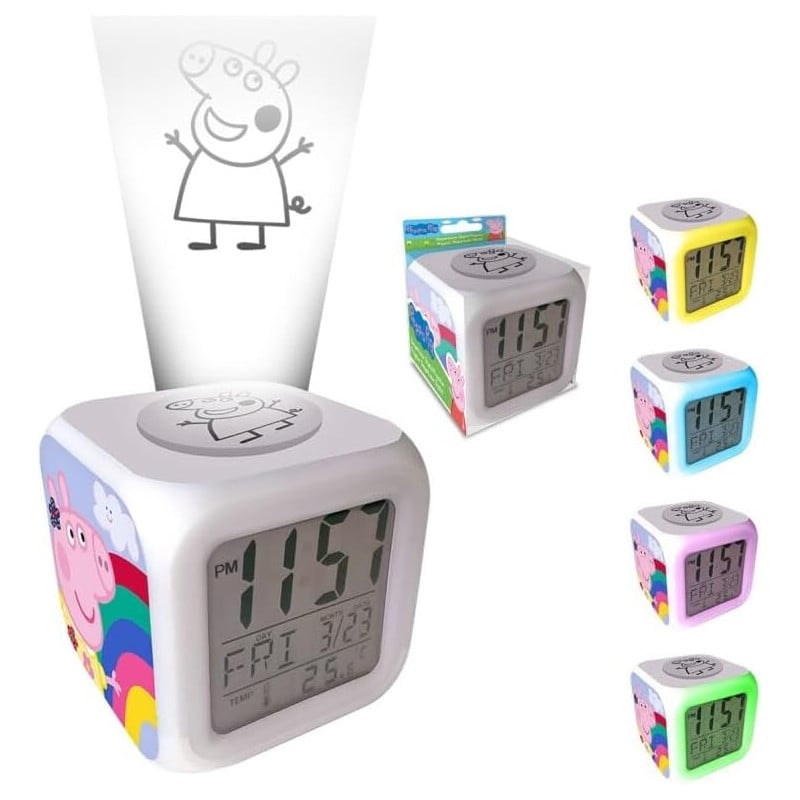 Despertador Proyector Peppa Pig