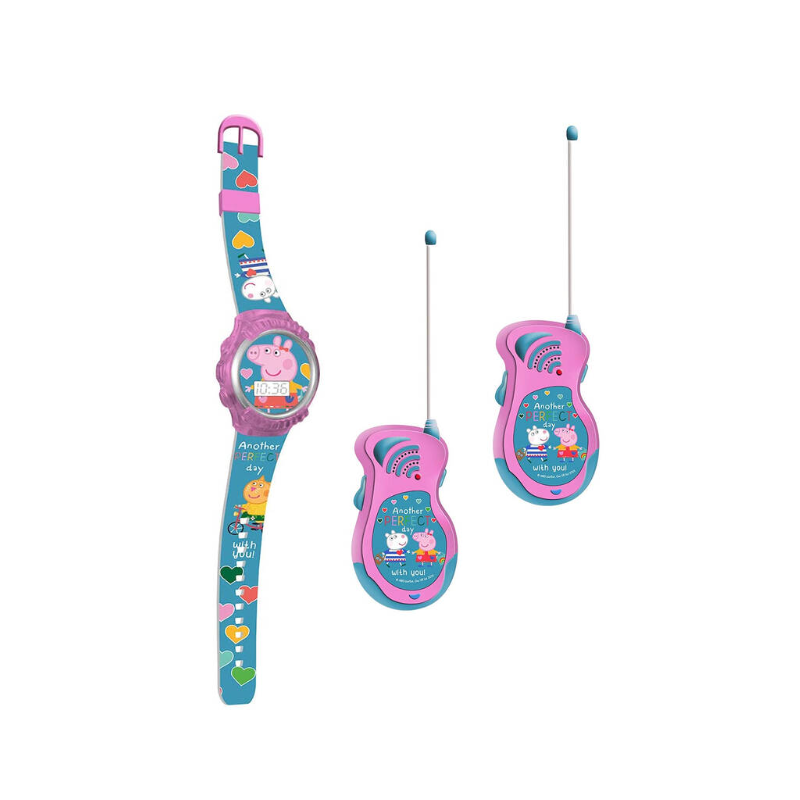 Reloj Digital Y Walkie Talkies Peppa Pig