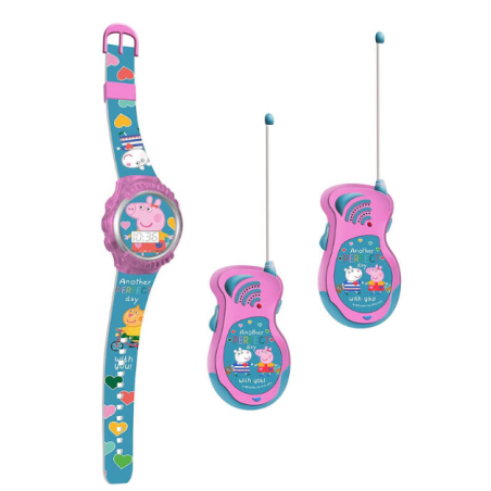 Reloj Digital Y Walkie Talkies Peppa Pig