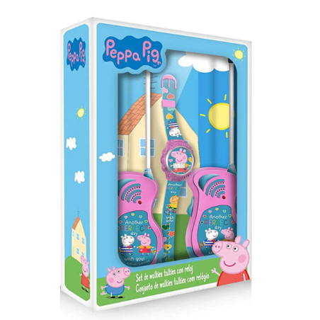Reloj Digital Y Walkie Talkies Peppa Pig
