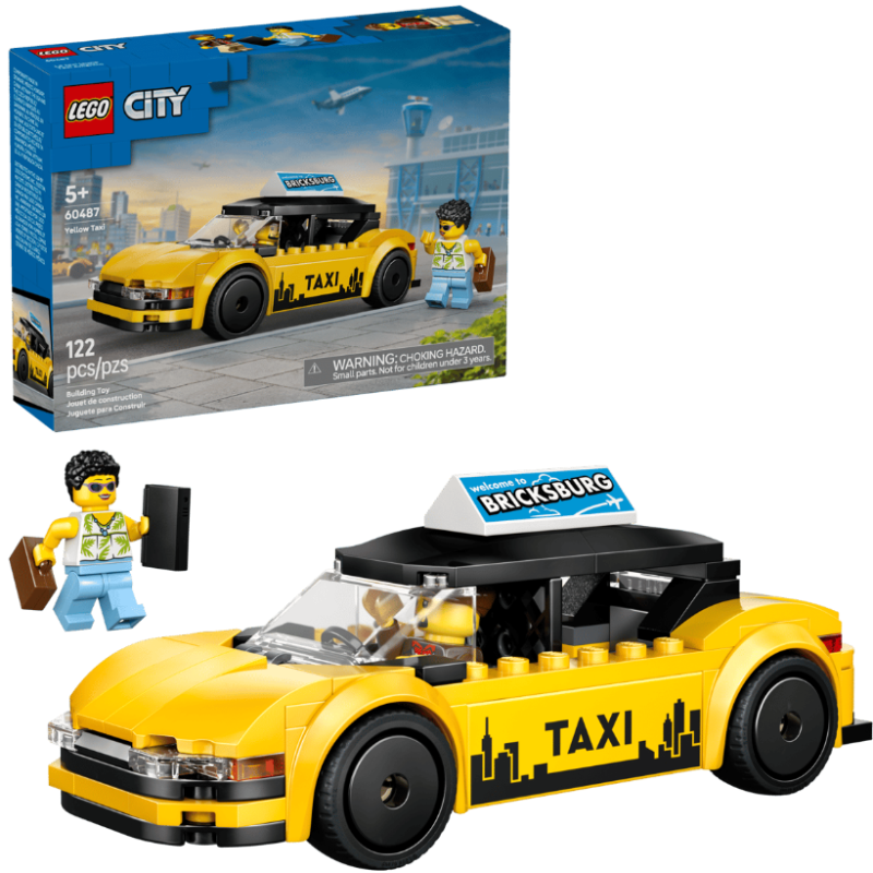 LEGO City Taxi Amarillo 60487 De LEGO