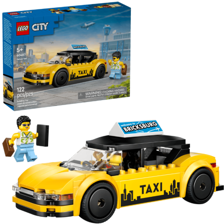 LEGO City Taxi Amarillo 60487 De LEGO