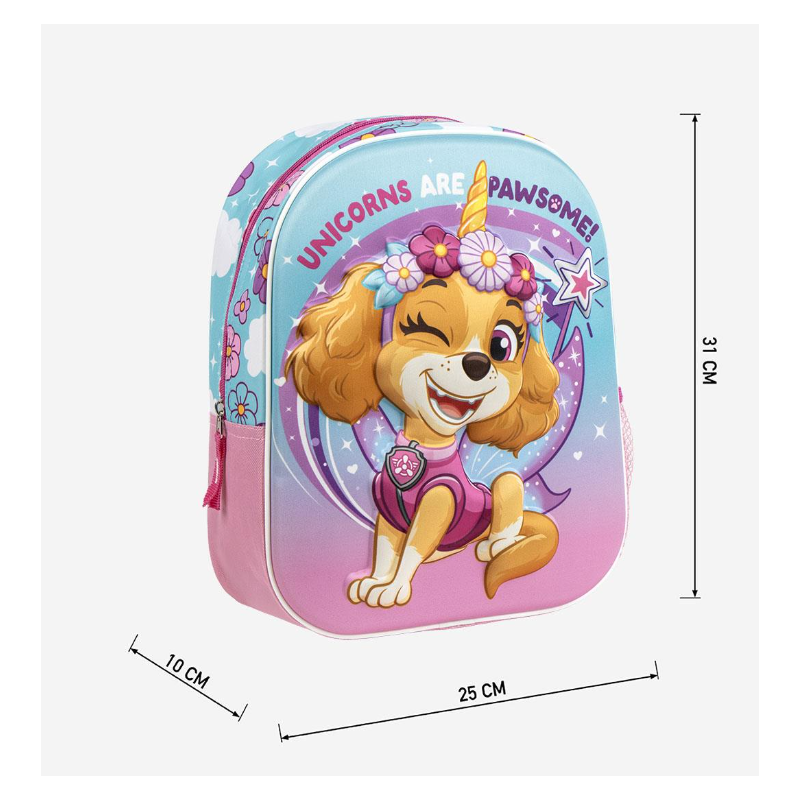 Mochila Infantil 3D Patrulla Canina Skye