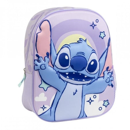 Mochila Infantil Violeta 3D Stitch De Cerdá