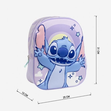 Mochila Infantil Violeta 3D Stitch
