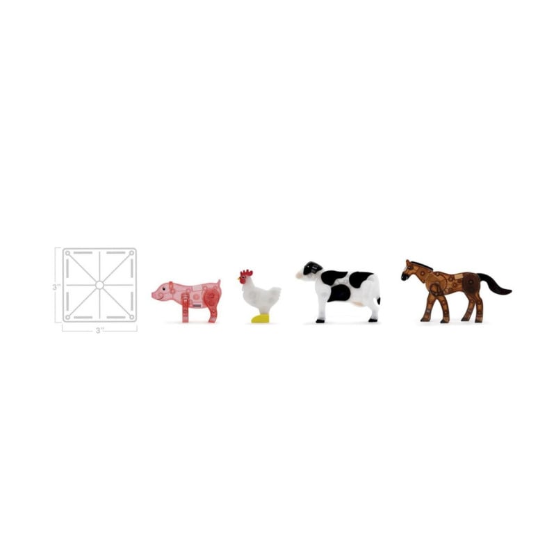 Magna Tiles Farm Animals Set 25 Piezas
