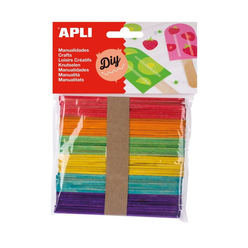 Bolsa 50 Uds Palos De Polo En Colores Surtidos