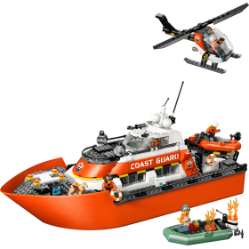LEGO City Barco Y Helicóptero De Rescate 60504 De LEGO 2