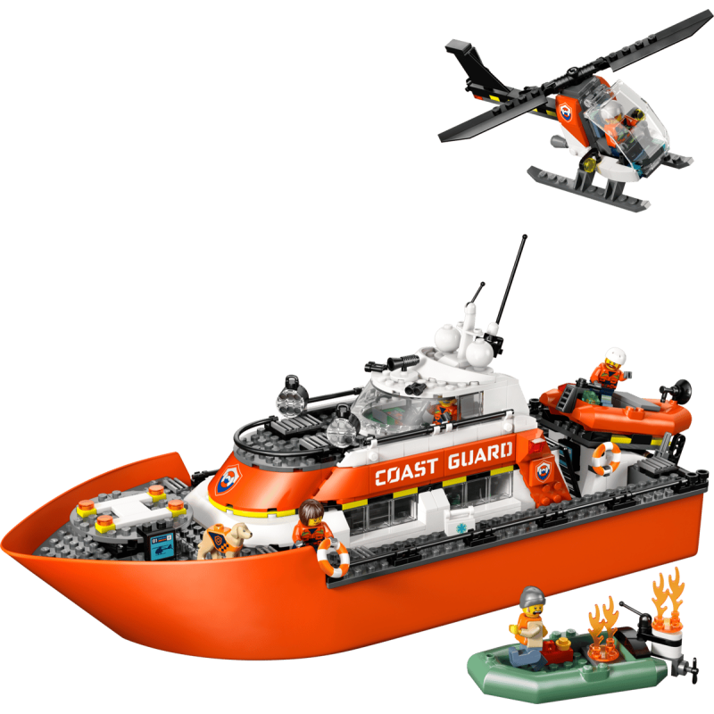 LEGO City Barco Y Helicóptero De Rescate 60504