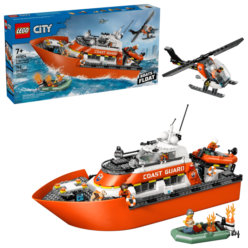 LEGO City Barco Y Helicóptero De Rescate 60504 De LEGO