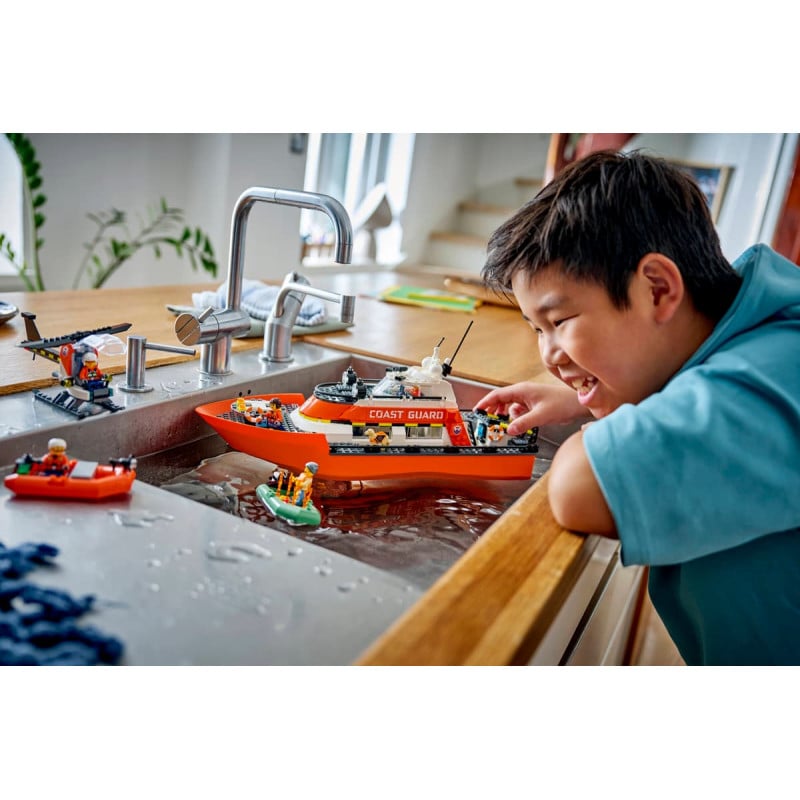 LEGO City Barco Y Helicóptero De Rescate 60504