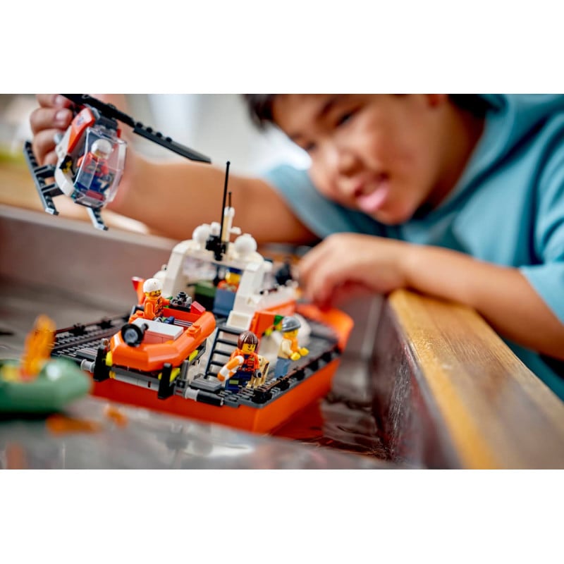 LEGO City Barco Y Helicóptero De Rescate 60504