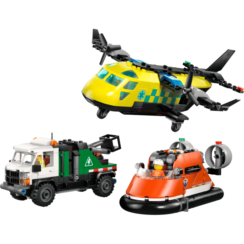LEGO City Mix & Match: Avión, Camión Técnico y Aerodeslizador 60505