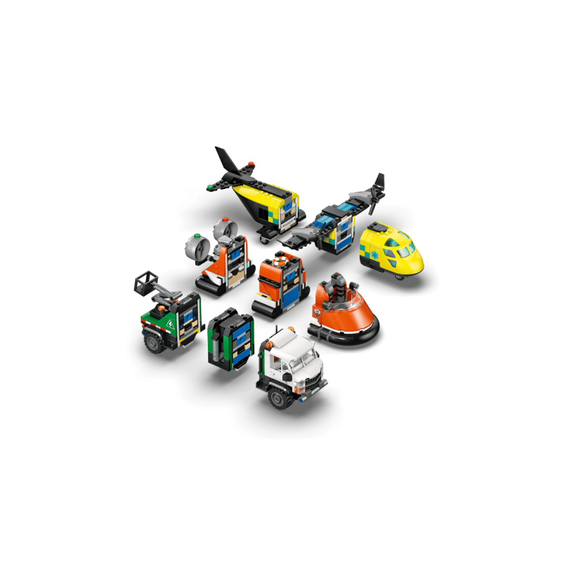 LEGO City Mix & Match: Avión, Camión Técnico y Aerodeslizador 60505