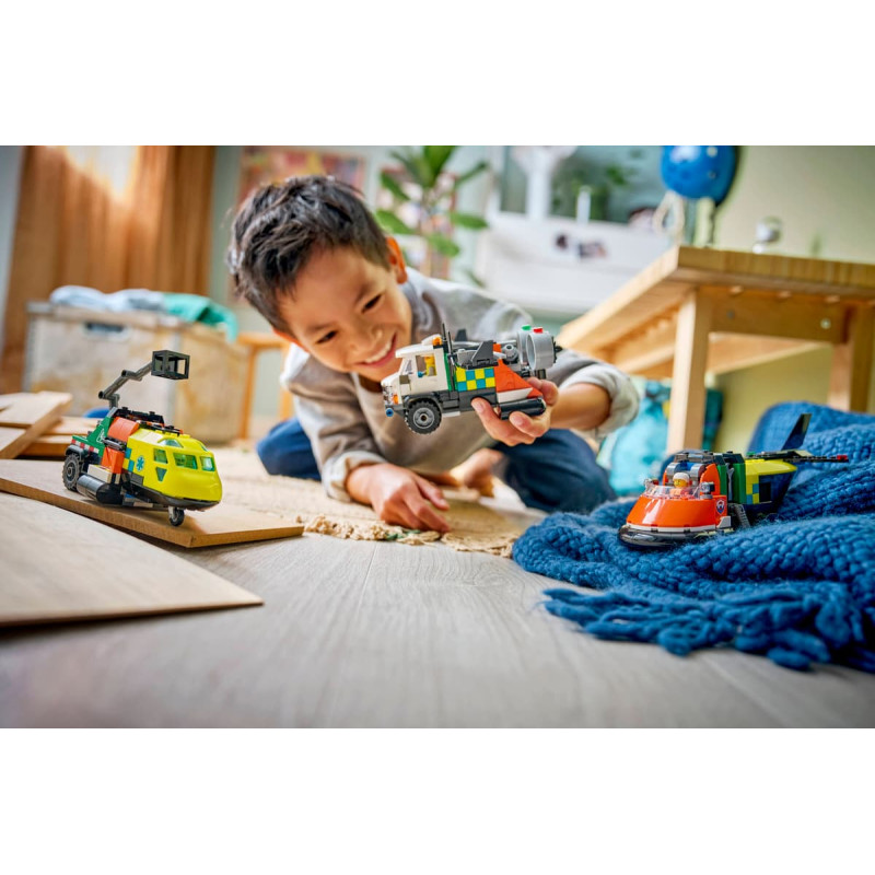 LEGO City Mix & Match: Avión, Camión Técnico y Aerodeslizador 60505