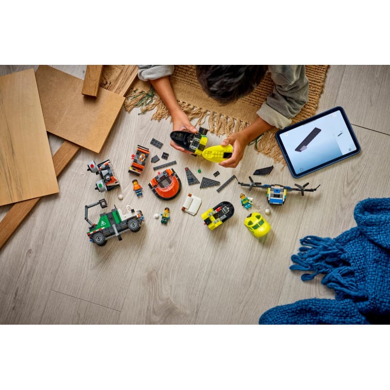 LEGO City Mix & Match: Avión, Camión Técnico y Aerodeslizador 60505