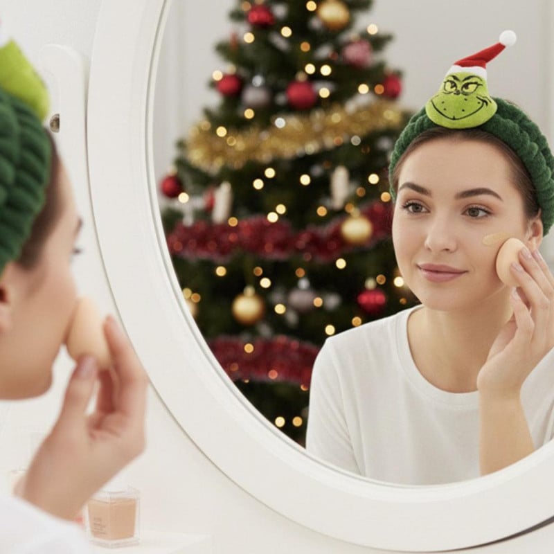 Turbante Maquillaje El Grinch