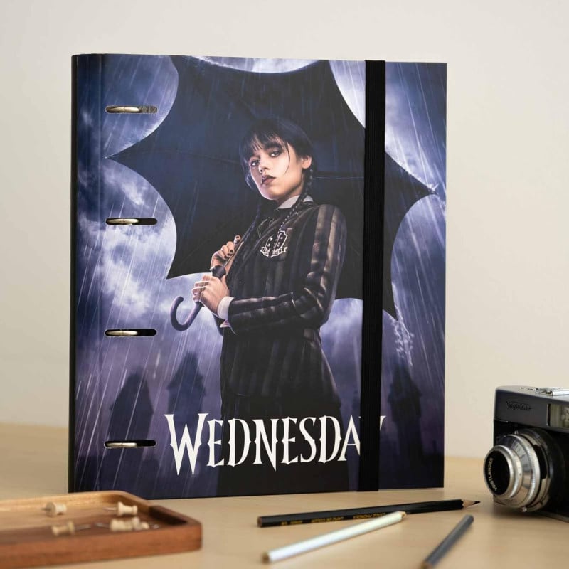 Carpeta Miércoles Addams 4 Anillas